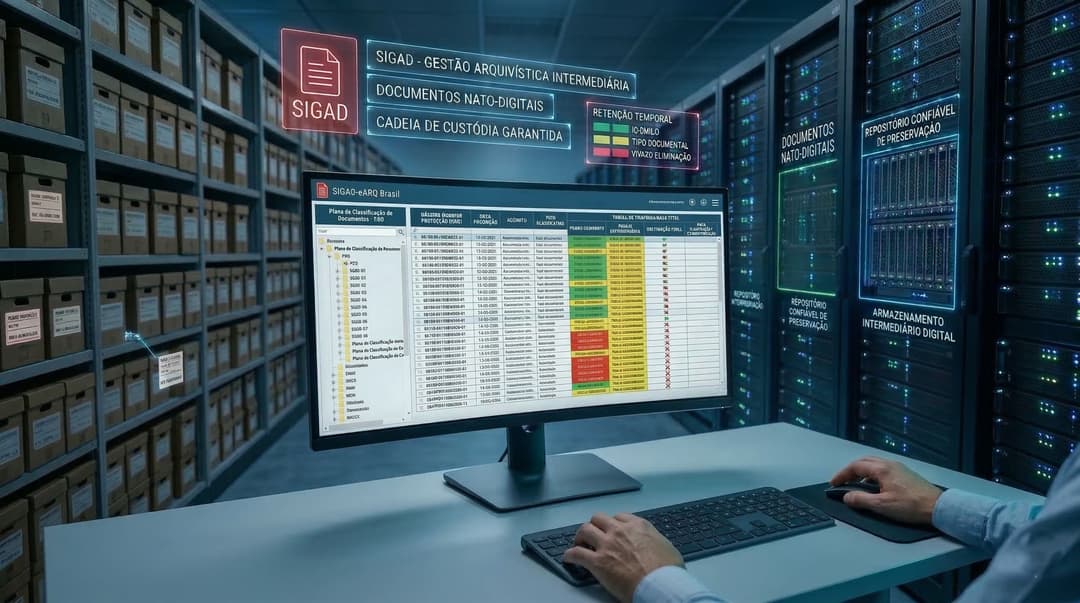 Arquivo intermediário digital: SIGAD controla os prazos de documentos nato-digitais e prepara a eliminação ou o envio ao RDC-Arq