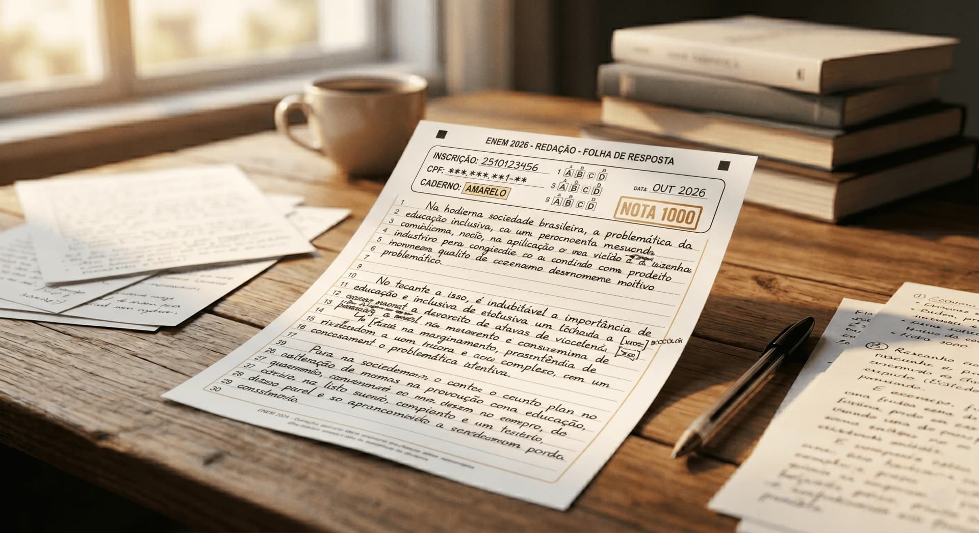 Capa do post: Temas Redação ENEM 2026: 10 Apostas e Como Estudar