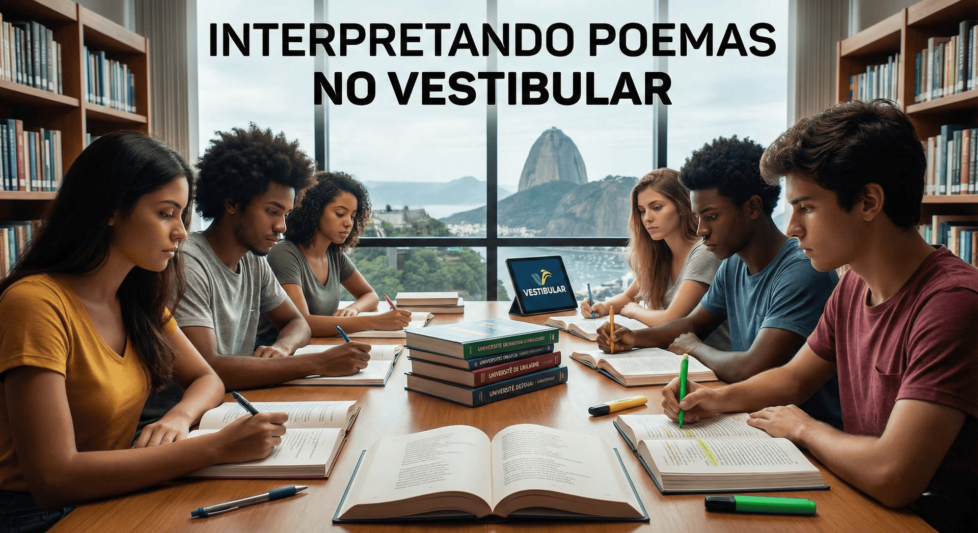 Capa do material: Interpretando Poemas no Vestibular