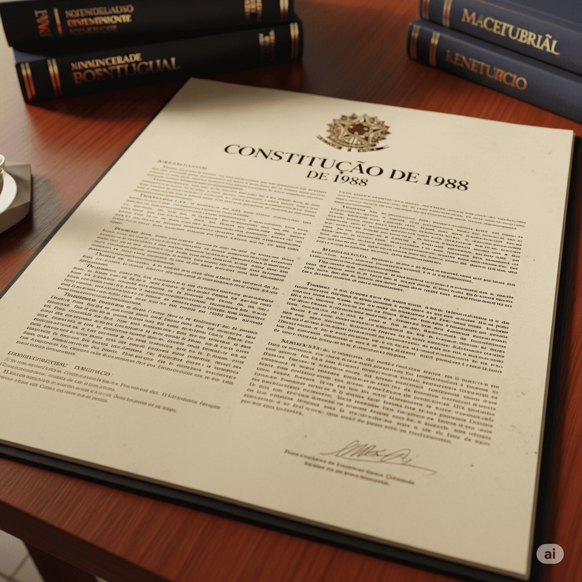 Capa do material: A Constituição de 1988 e a consolidação da democracia