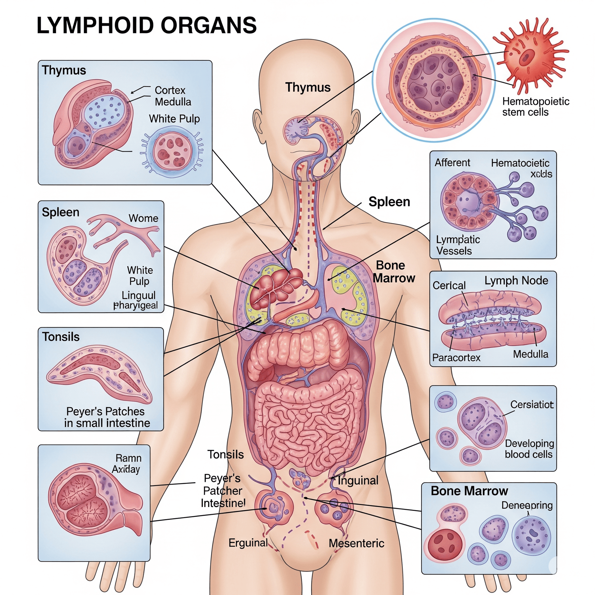 Capa do material: Sistema imunológico: Órgãos linfoides