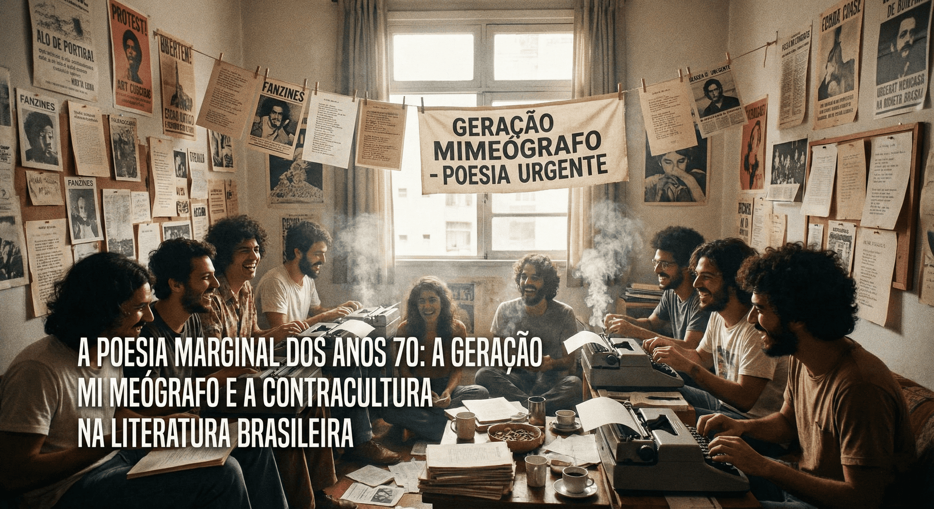 Capa do material: A Poesia Marginal dos Anos 70