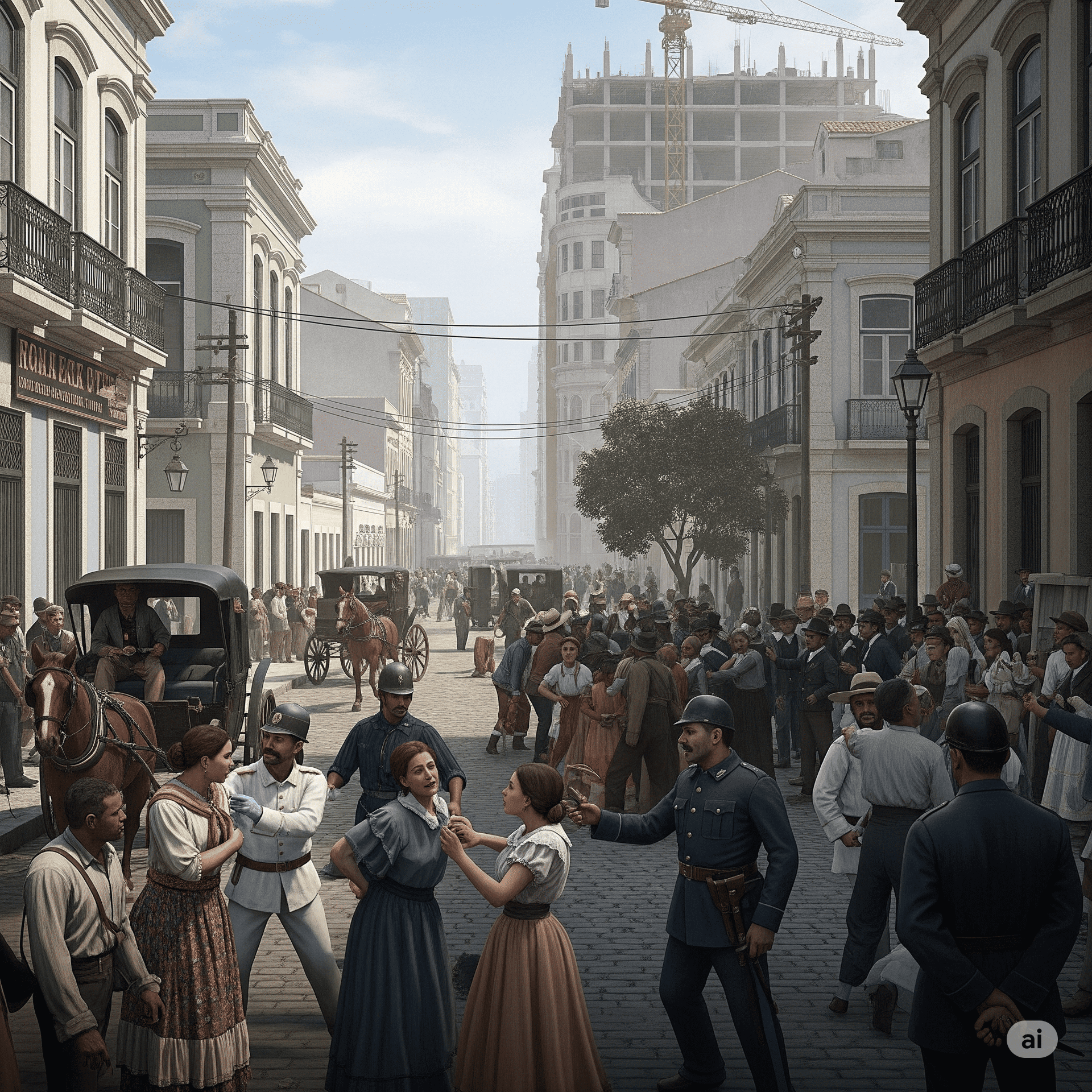 Capa do material: A Revolta da Vacina e as reformas urbanas