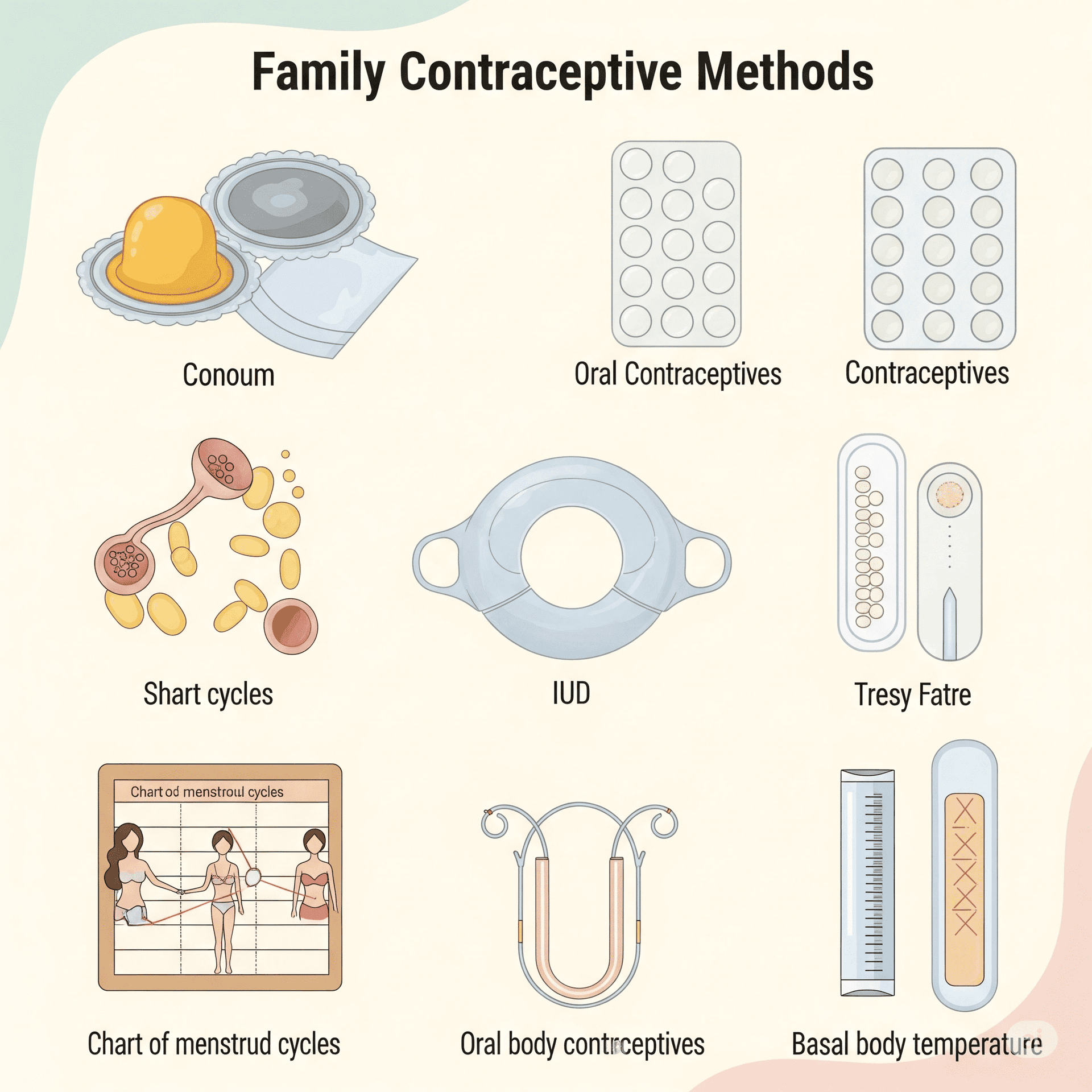 Capa do material: Métodos contraceptivos: Naturais e artificiais