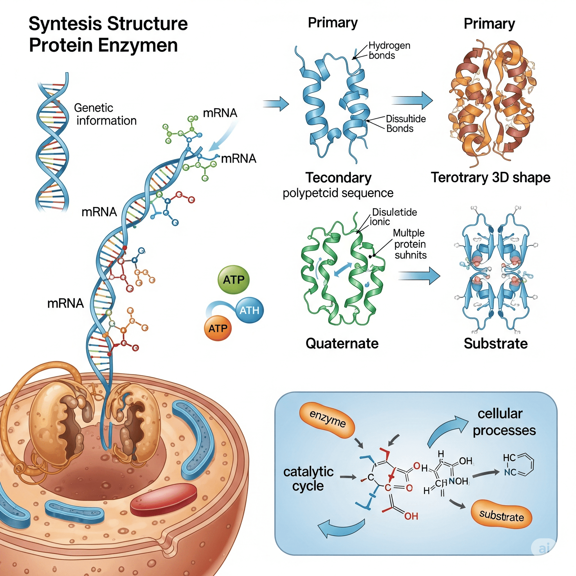 Capa do material: Proteínas e enzimas: Síntese, estrutura e função
