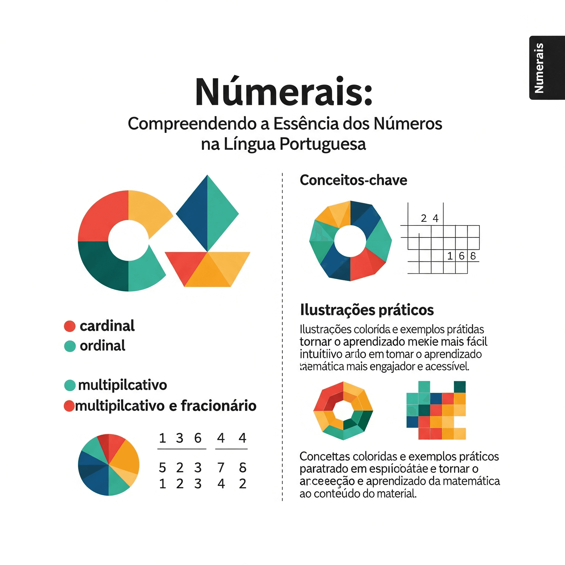 Capa do material: Numerais: Flexão, Classificação e Emprego