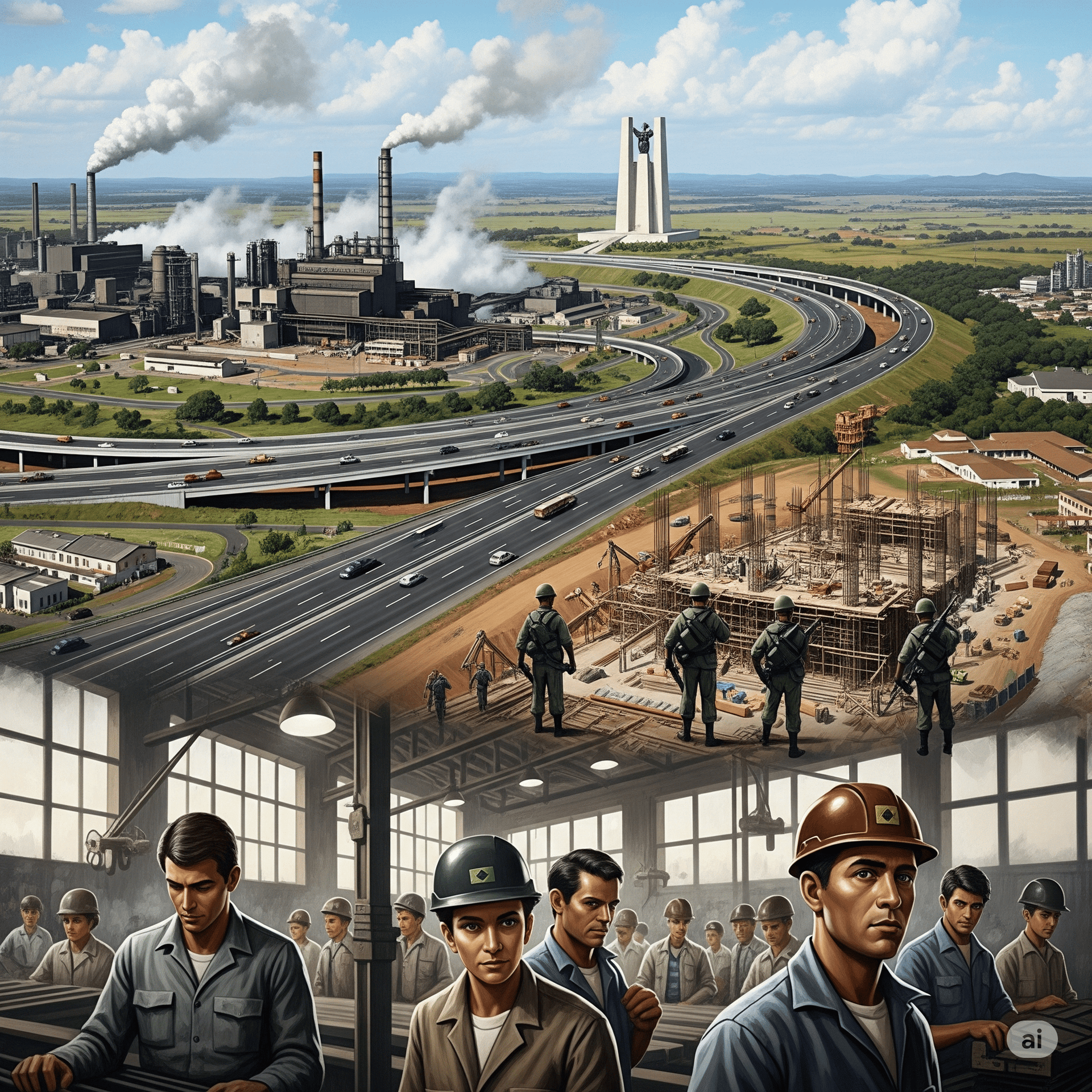 Capa do material: Ditadura Militar: O Milagre Econômico e a modernização do país