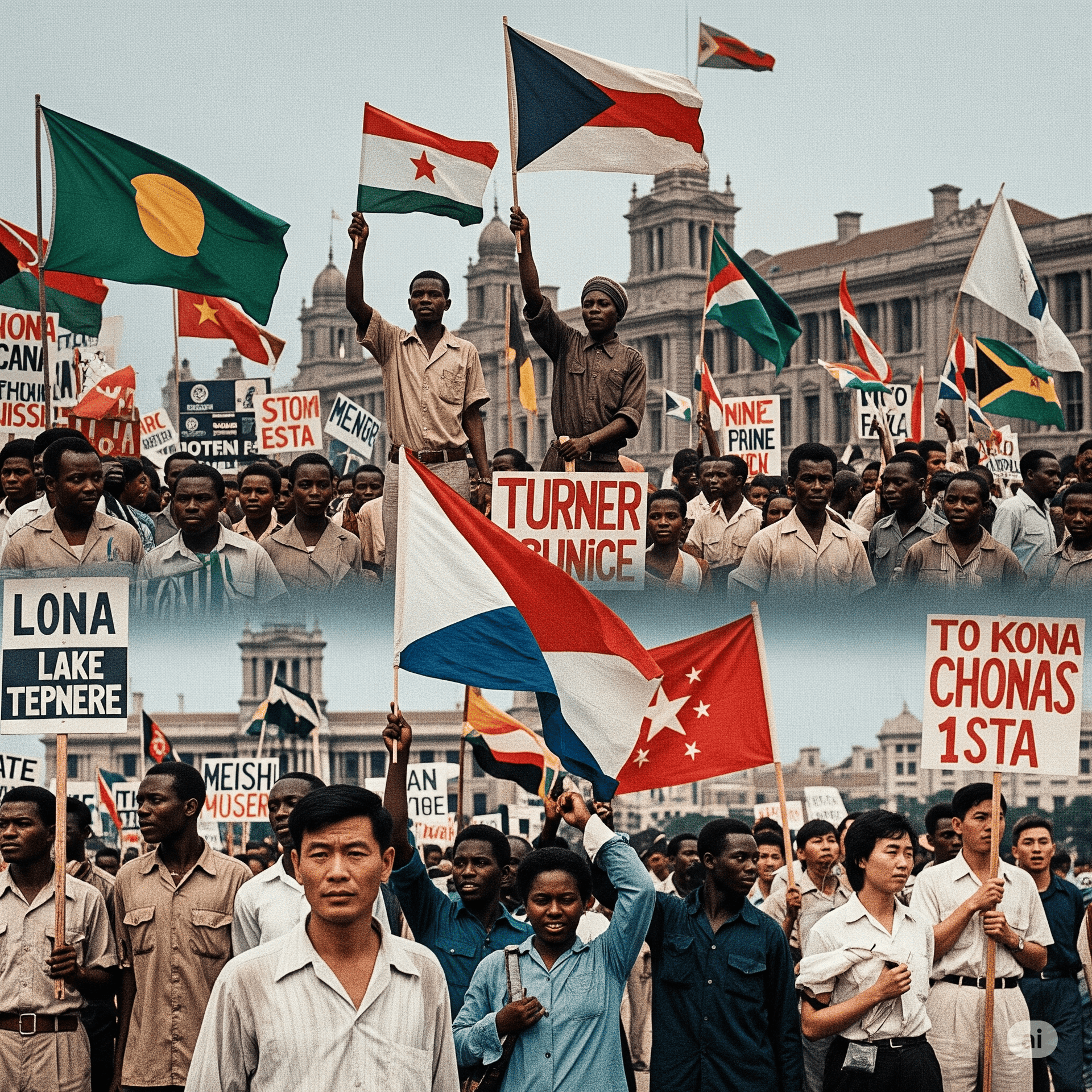 Capa do material: Descolonização da África e da Ásia