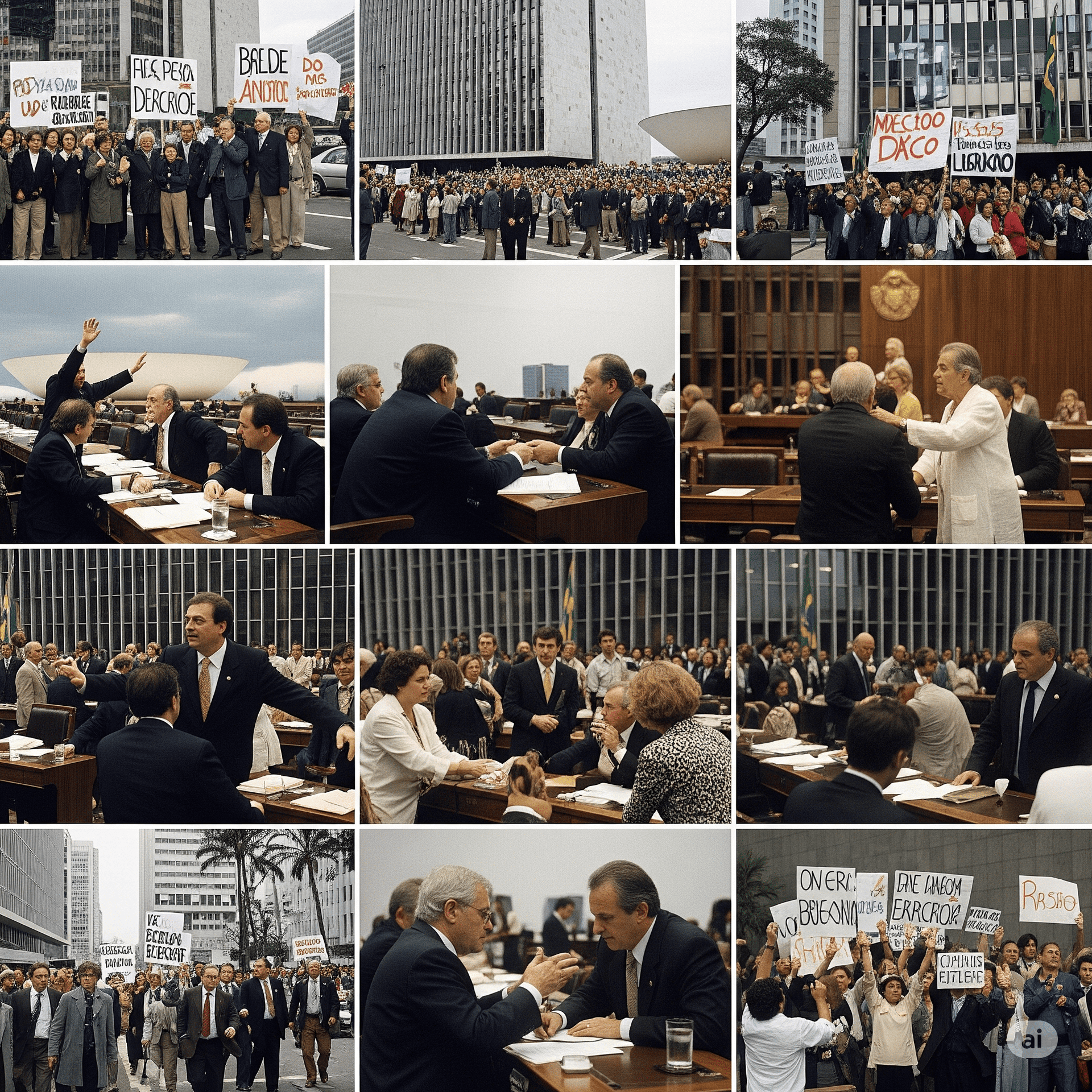 Capa do material: O impeachment de Collor e a posse de Itamar Franco