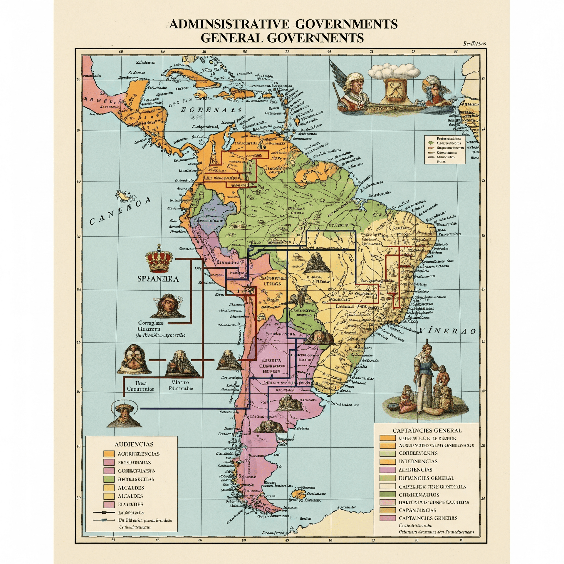 Capa do material de apoio: Colonização espanhola e portuguesa: Governo-geral