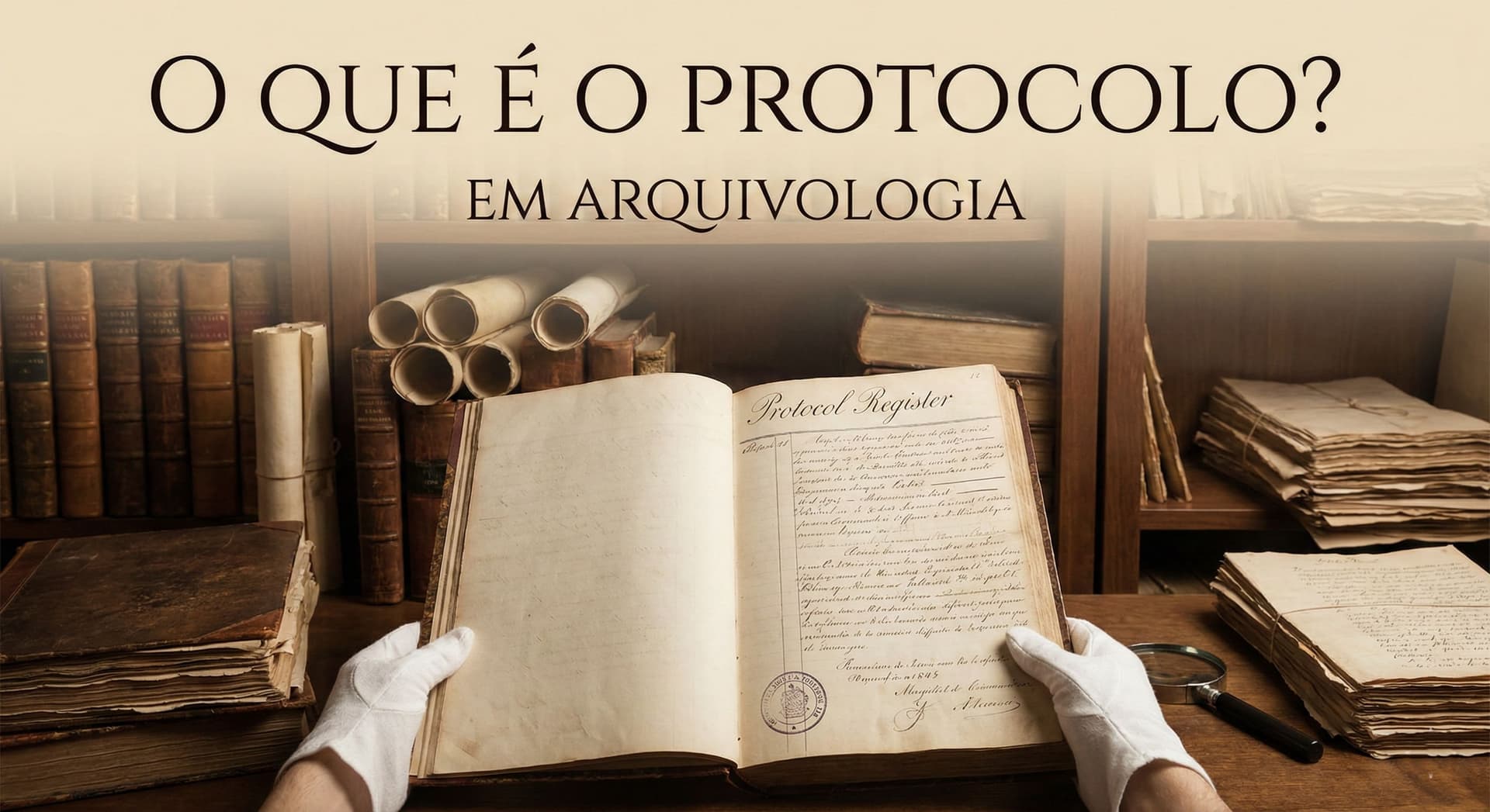 Capa do material: Protocolo na Arquivologia para Concursos