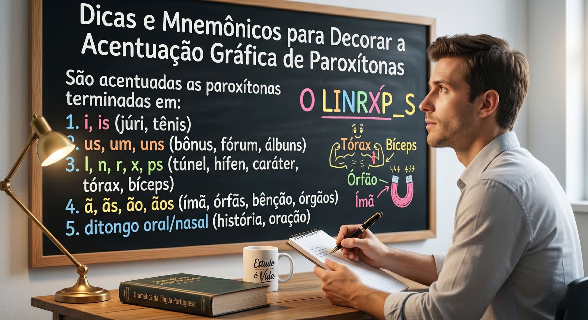 Capa do material: Acentuação Gráfica das Palavras Paroxítonas