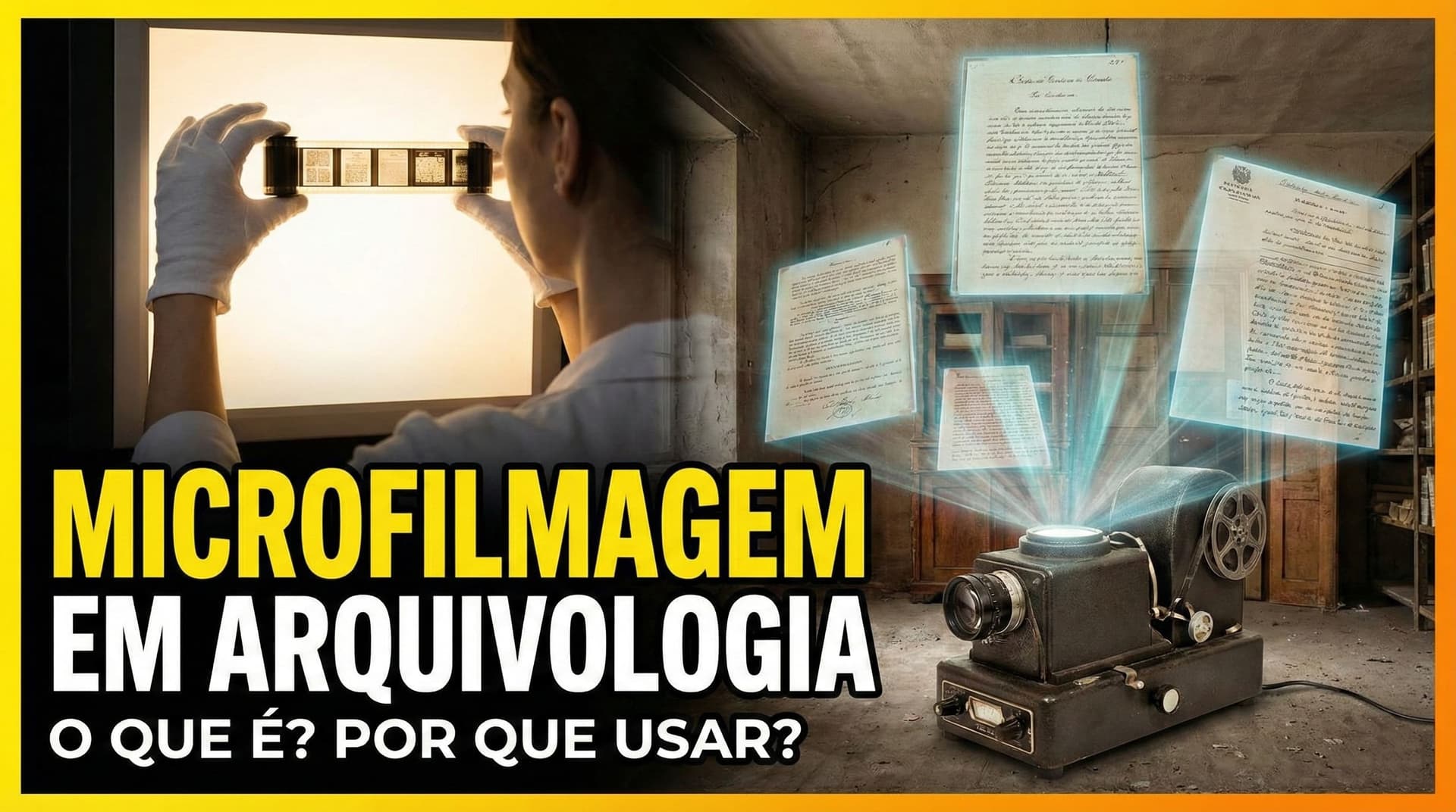 Capa do material: O que é a Microfilmagem em Arquivologia?